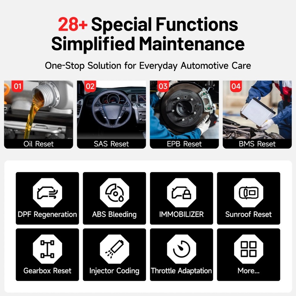 TOPDON AD800BT 2 OBD2 Car Scanner Engine ABS SRS SAS TPMS Diagnostic Tool - Picture 6 of 11